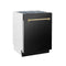 Autograph Edition 24 In. Tallac Series 3rd Rack Top Control Built-in Tall Tub Dishwasher In Black Stainless Steel With Champagne Bronze Handle, 51dba