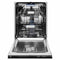 Autograph Edition 24 In. 3rd Rack Top Control Tall Tub Dishwasher In Black Stainless Steel With Polished Gold Accent Handle, 51dba