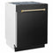 Autograph Edition 24 In. 3rd Rack Top Control Tall Tub Dishwasher In Black Stainless Steel With Polished Gold Accent Handle, 51dba