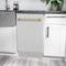 Autograph Edition 18 In. Tallac Series 3rd Rack Top Control Built-in Dishwasher With Satin Stainless Steel Panel And Champagne Bronze Handle, 51dba