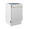 Autograph Edition 18 In. Tallac Series 3rd Rack Top Control Built-in Dishwasher With Satin Stainless Steel Panel And Champagne Bronze Handle, 51dba