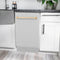 Autograph Edition 18 In. Tallac Series 3rd Rack Top Control Built-in Dishwasher With Satin Stainless Steel Panel And Polished Gold Handle, 51dba