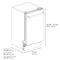 Autograph Edition 18 In. Tallac Series 3rd Rack Top Control Built-in Dishwasher With Satin Stainless Steel Panel And Polished Gold Handle, 51dba
