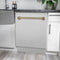 Autograph Edition 24 In. Tallac Series 3rd Rack Top Control Built-in Tall Tub Dishwasher With Satin Stainless Steel Panel And Champagne Bronze Handle, 51dba