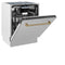Autograph Edition 24 In. Tallac Series 3rd Rack Top Control Built-in Tall Tub Dishwasher With Satin Stainless Steel Panel And Champagne Bronze Handle, 51dba