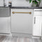 Autograph Edition 24 In. Tallac Series 3rd Rack Top Control Built-in Tall Tub Dishwasher With Satin Stainless Steel Panel And Champagne Bronze Handle, 51dba