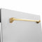 Autograph Edition 24 In. Tallac Series 3rd Rack Top Control Built-in Tall Tub Dishwasher With Satin Stainless Steel Panel And Polished Gold Handle, 51dba