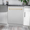 Autograph Edition 24 In. Tallac Series 3rd Rack Top Control Built-in Tall Tub Dishwasher With Satin Stainless Steel Panel And Polished Gold Handle, 51dba