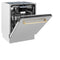 Autograph Edition 24 In. Tallac Series 3rd Rack Top Control Built-in Tall Tub Dishwasher With Satin Stainless Steel Panel And Polished Gold Handle, 51dba