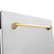 Autograph Edition 24 In. Tallac Series 3rd Rack Top Control Built-in Tall Tub Dishwasher With Satin Stainless Steel Panel And Polished Gold Handle, 51dba