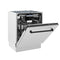 Autograph Edition 24 In. Tallac Series 3rd Rack Top Control Built-in Tall Tub Dishwasher With Satin Stainless Steel Panel And Matte Black Handle, 51dba