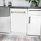 Autograph Edition 18 In. Compact 3rd Rack Top Control Dishwasher In White Matte With Champagne Bronze Accent Handle, 51dba