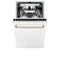 Autograph Edition 18 In. Compact 3rd Rack Top Control Dishwasher In White Matte With Champagne Bronze Accent Handle, 51dba