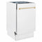 Autograph Edition 18 In. Compact 3rd Rack Top Control Dishwasher In White Matte With Polished Gold Accent Handle, 51dba