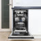 Autograph Edition 18 In. Compact 3rd Rack Top Control Dishwasher In White Matte With Polished Gold Accent Handle, 51dba