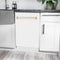 Autograph Edition 18 In. Compact 3rd Rack Top Control Dishwasher In White Matte With Polished Gold Accent Handle, 51dba