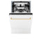 Autograph Edition 18 In. Compact 3rd Rack Top Control Dishwasher In White Matte With Polished Gold Accent Handle, 51dba