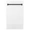 Autograph Edition 18 In. Compact 3rd Rack Top Control Dishwasher In White Matte With Matte Black Accent Handle, 51dba
