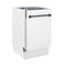 Autograph Edition 18 In. Compact 3rd Rack Top Control Dishwasher In White Matte With Matte Black Accent Handle, 51dba