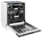 Autograph Edition 24 In. 3rd Rack Top Control Tall Tub Dishwasher In White Matte With Champagne Bronze Accent Handle, 51dba