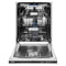 Autograph Edition 24 In. 3rd Rack Top Control Tall Tub Dishwasher In White Matte With Champagne Bronze Accent Handle, 51dba