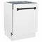 Autograph Edition 24 In. 3rd Rack Top Control Tall Tub Dishwasher In White Matte With Matte Black Accent Handle, 51dba