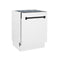 Autograph Edition 24 In. 3rd Rack Top Control Tall Tub Dishwasher In White Matte With Matte Black Accent Handle, 51dba