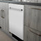 24 In. Top Control Dishwasher With Matte White Panel And Traditional Style Handle, 52dba