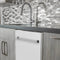 24 In. Top Control Dishwasher With Matte White Panel And Traditional Style Handle, 52dba