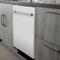 24 In. Top Control Dishwasher With Matte White Panel And Traditional Style Handle, 52dba
