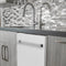 24 In. Top Control Dishwasher With Matte White Panel And Traditional Style Handle, 52dba