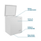 Element 5.0 cu. ft. Chest Freezer - White (ECF50MD2EW)