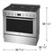 36" Dual-Fuel Freestanding Range