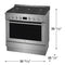 36" Front Control Freestanding Gas Range