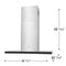 42" Island-Mount T Shape Hood