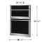 30" Wall Oven and Microwave Combination