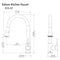 Edison Pull Down Single Handle Kitchen Faucet In Brushed Nickel