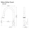 Autograph Edition Edison Pull Down Single Handle Kitchen Faucet In Champagne Bronze