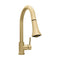 Autograph Edition Edison Pull Down Single Handle Kitchen Faucet In Champagne Bronze