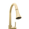 Autograph Edition Edison Pull Down Single Handle Kitchen Faucet In Champagne Bronze