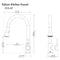 Autograph Edition Edison Pull Down Single Handle Kitchen Faucet In Polished Gold