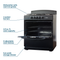 Element 4.0 Cu. Ft. 30” 4-Burner Gas Range - Black (EEGR3A4MCCB)