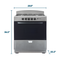 Element 4.0 Cu. Ft. 30” 4-Burner Gas Range - Stainless Steel (EEGR3A4MCCS)