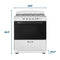 4.0 Cu. Ft. 30” 4-burner Gas Range