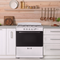 Element 4.0 Cu. Ft. 30” 4-Burner Gas Range - White (EEGR3A4MCCW)