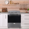 Element 4.0 Cu. Ft. 30” 6-Burner Gas Range - Stainless Steel (EEGR3A6MCCS)