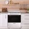 Element 4.0 Cu. Ft. 30” 6-Burner Gas Range - White (EEGR3A6MCCW)