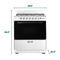 Element 4.0 Cu. Ft. 30” 6-Burner Gas Range - White (EEGR3A6MCCW)