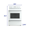 Element 5.2 Cu. Ft. 30” Electric Range - White (EER34MSCW)