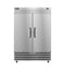 Freezer, Two Section Upright, Full Stainless Doors with Lock